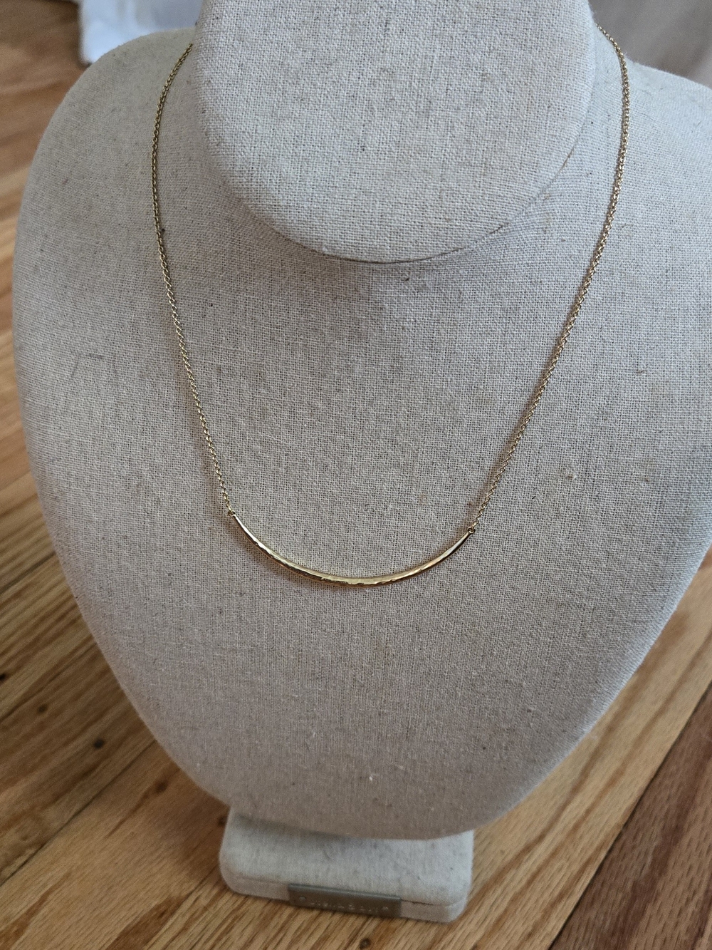 Delicate Gold Bar Pendant Necklace - Women's Jewelry